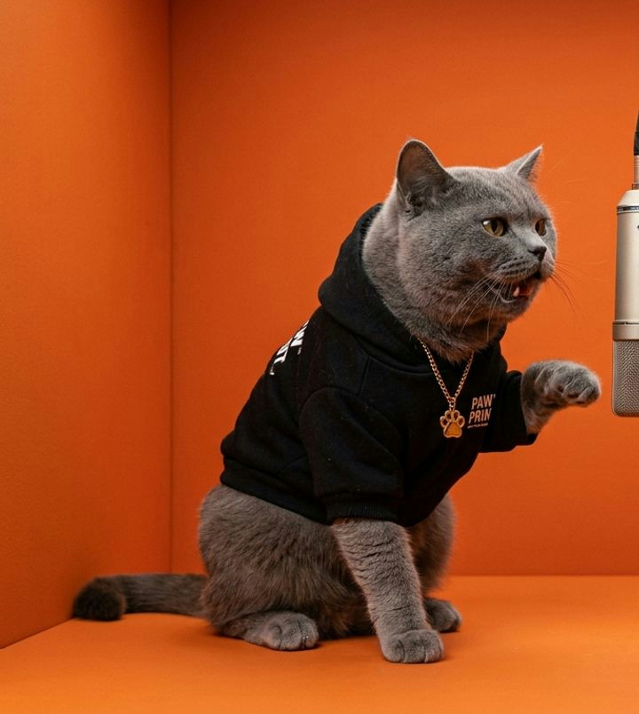 Actual synthetic cat reference supplied for this test